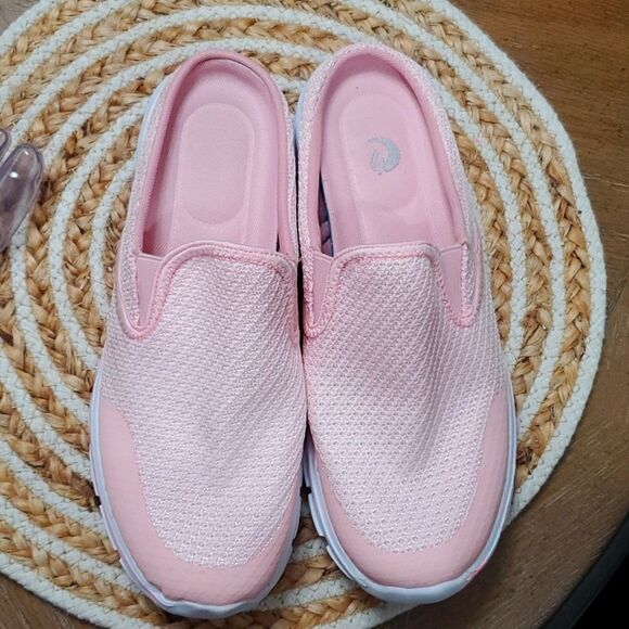 C Celenda Women’s Slip on Pink, Breathable, Arch Support Mule Sneakers,  Size 42 - Picture 8 of 9